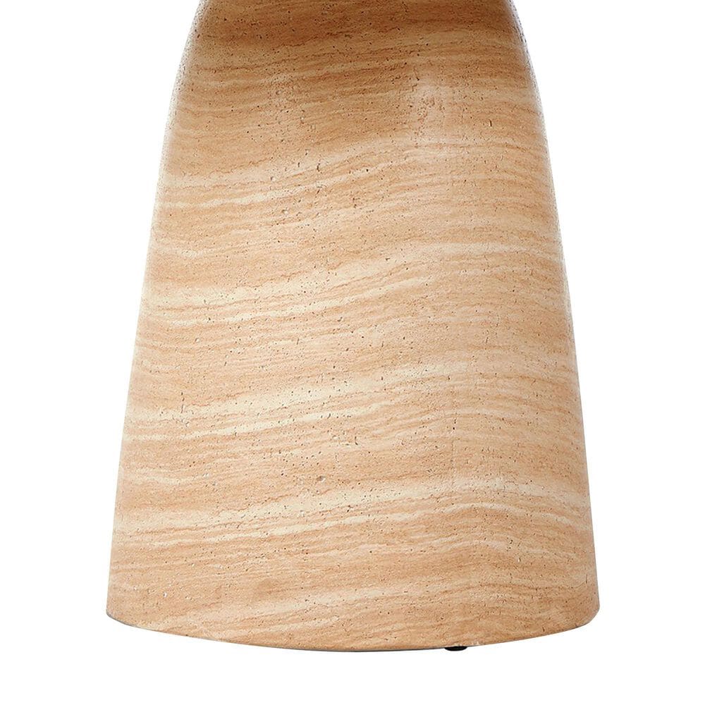 Four Hands Janice 48&quot; Round Pedestal Dining Table in Faux Travertine , , large