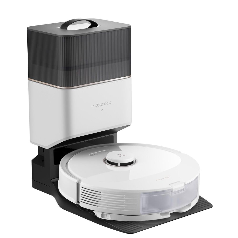 Roborock Q8 Max+ Robot Vacuum and Mop with Auto-Empty Dock in White, , large