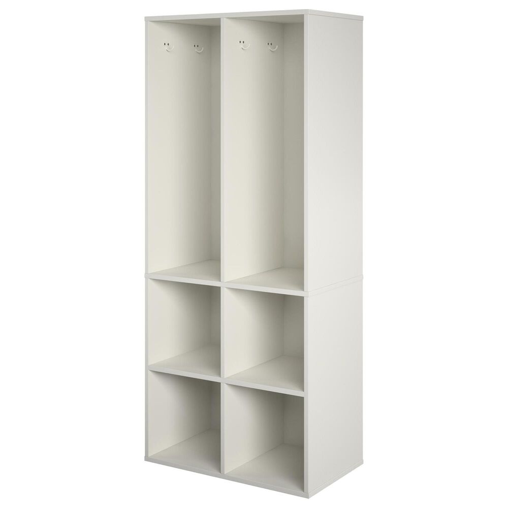 DHP Nathan Kids 4 Cube Storage in White, , large