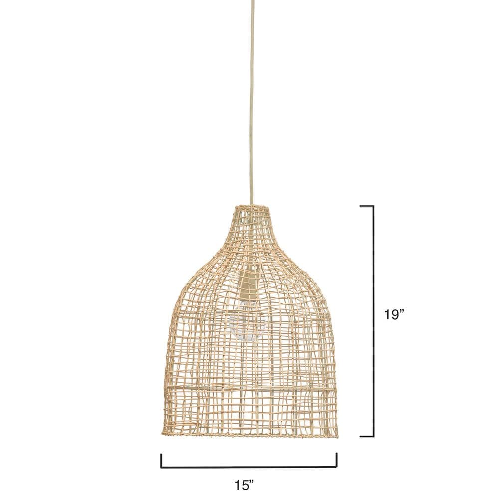 Jamie Young Direct Ship Loom 1-Light Pendant in Cream, , large