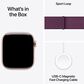 Apple Watch Series 10 GPS 42mm Rose Gold Aluminum Case with Plum Sport Loop, , large
