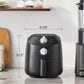 Midea 2.1 Quart Compact Air Fryer in Black, , large