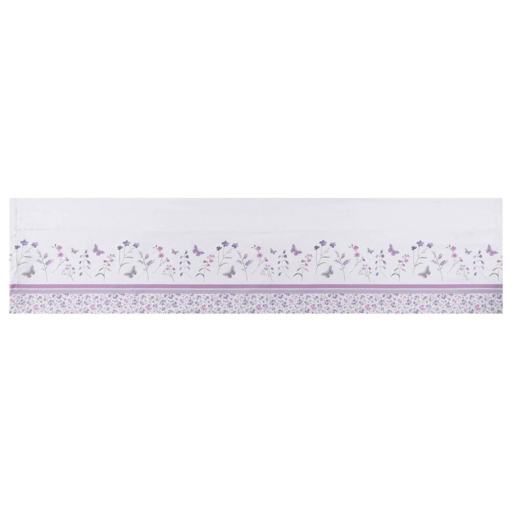 J. Queen New York Nola 88&quot; x 18&quot; Window Straight Valance in Lavender and Lilac, , large