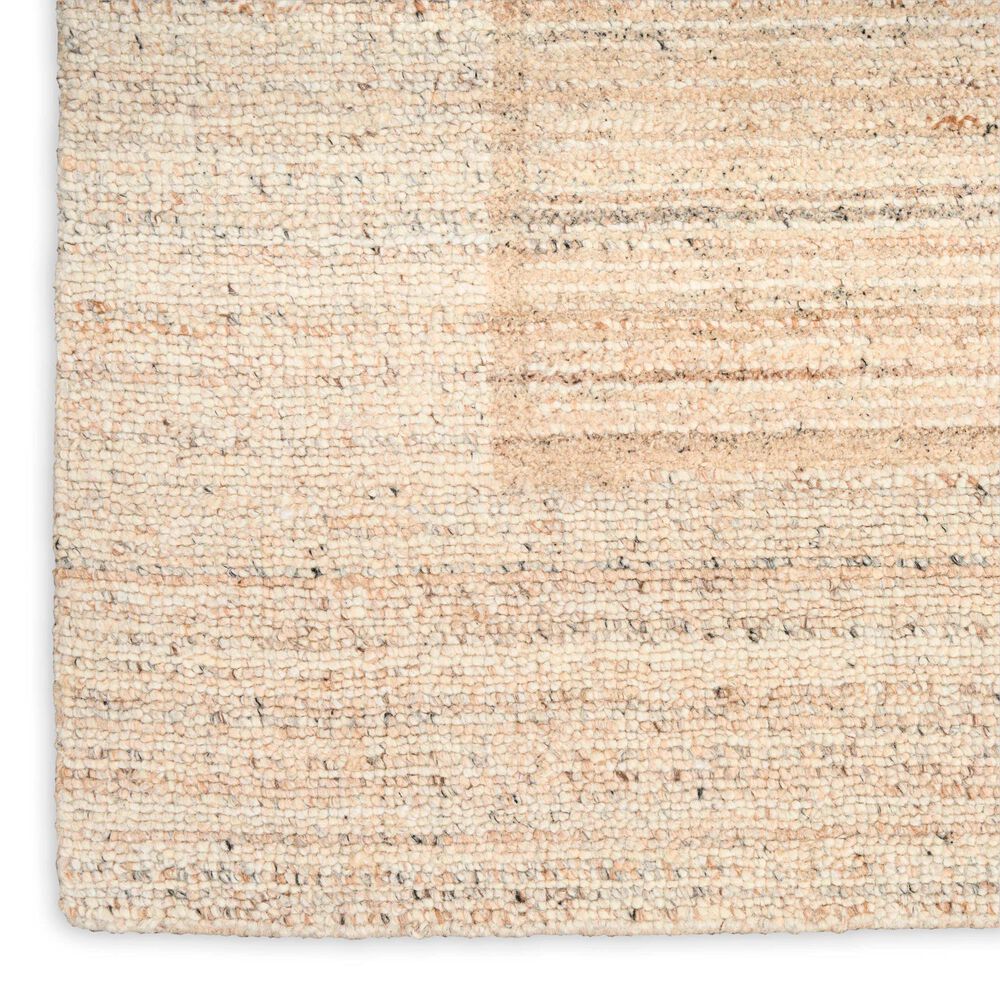 Nourison Ridge Beige and Ivory 8'6" x 11'6" Area Rug, , large