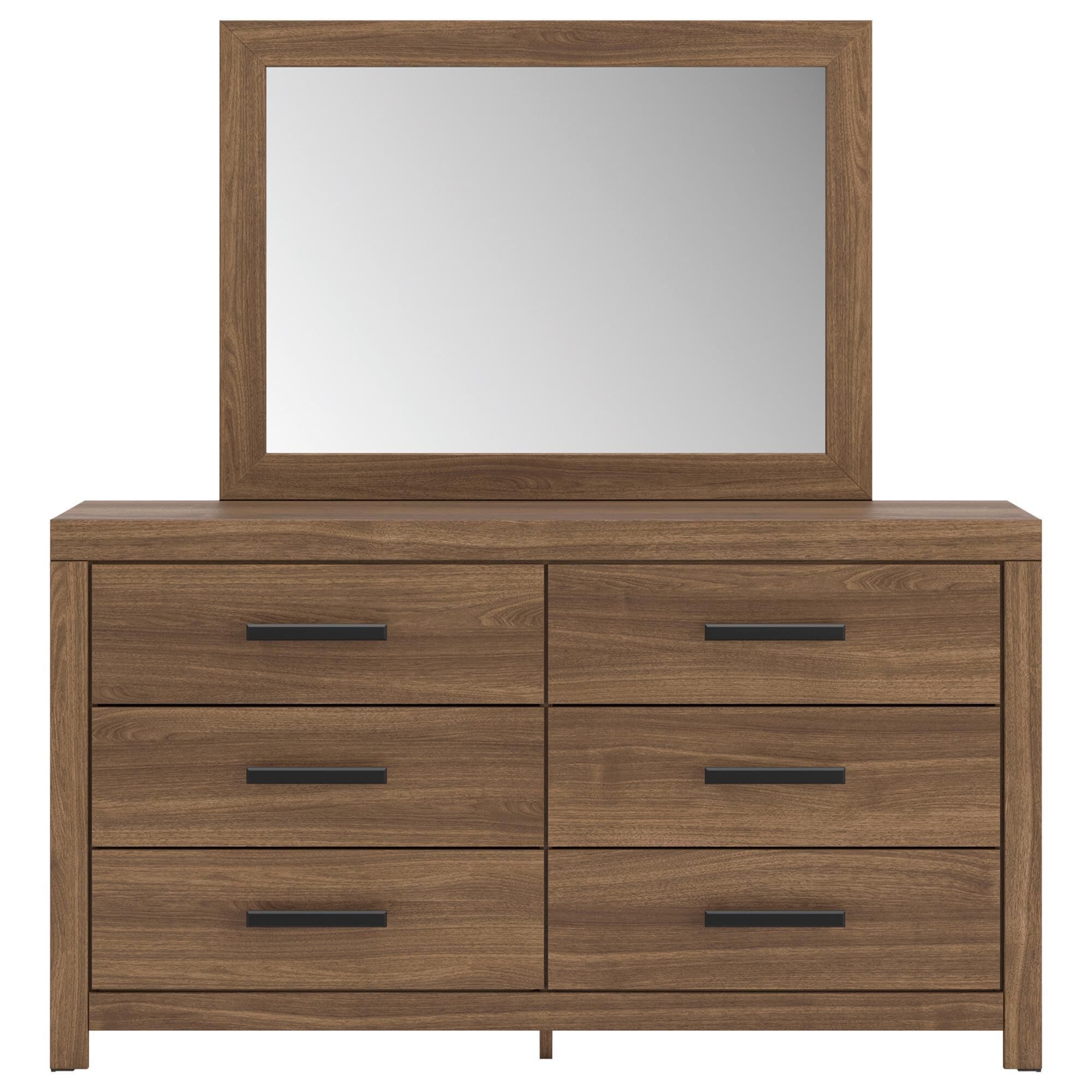 Ashley Broachmyn 4 Piece Twin Panel Bedroom Set in Warm Auburn