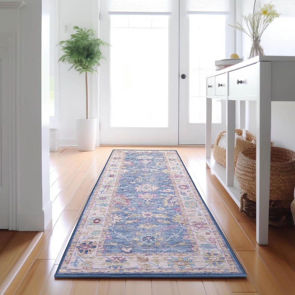 Dalyn Rug Company Hatay 2&#39;3&quot; x 7&#39;6&quot; Blue Runner, , large