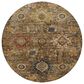 Dalyn Rug Company Silk Road Clove, Brown, Gold, Copper and Charcoal 8" Round Area Rug, , large