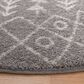 Safavieh Tulum  6"7" Round Ivory and Dark Grey Area Rug, , large