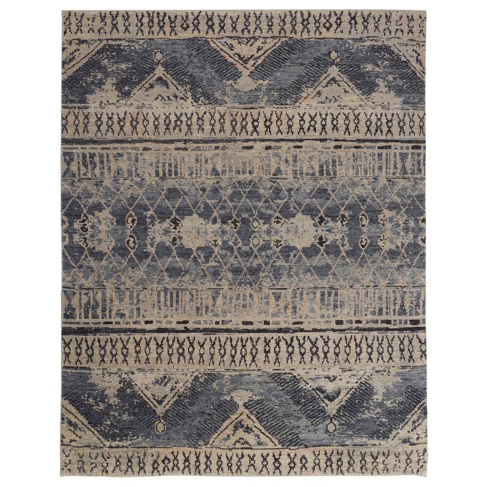 Feizy Palomar 7"9" x 9"9" Blue Area Rug, , large