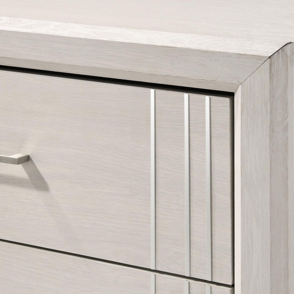 Crown Mark Charlie 4-Drawer Chest in White, , large