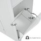 HOMLUX 49" Kitchen Island with Trash Can Storage Cabinet in White, , large