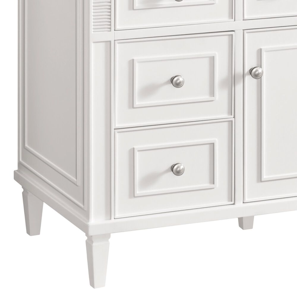 James Martin Vanities Lorelai 48&quot; Single Vanity in Bright White with 3 cm Charcoal Soapstone Quartz Top, , large