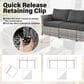 HOMLUX 12-Piece Patio Conversation Set in Black, , large