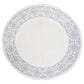 Safavieh Bermuda Floral 6"7" Round Ivory and Light Blue Indoor/Outdoor Area Performance Rug, , large