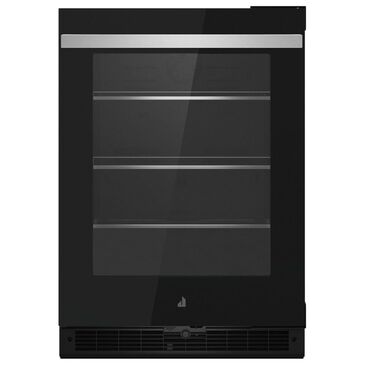 JennAir NOIR 24" Right Swing Under Counter Glass Door Refrigerator in Black, , large