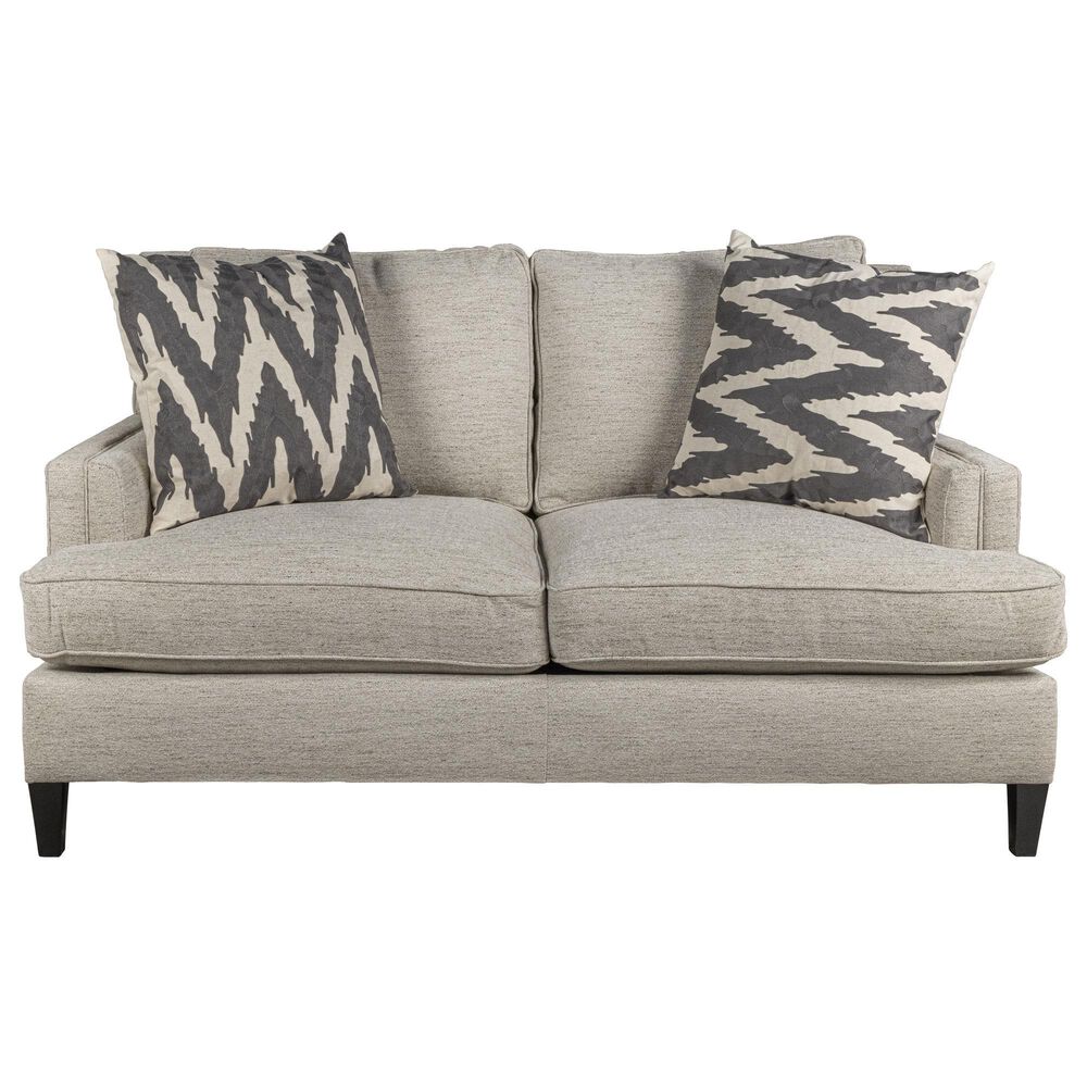 Bernhardt Addison Stationary Loveseat in White and Cream, , large