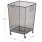 Maple and Jade Laundry Storage Cart with Ring Handles in Matte Black, , large