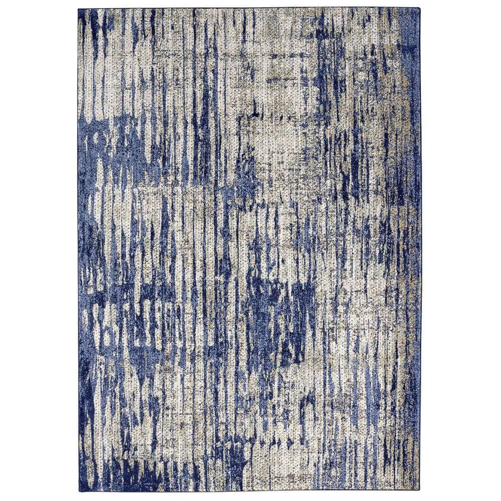 Karastan Cosmopolitan Mineral 91221-50134 9"6" x 12"11" Blue Indigo Area Rug, , large