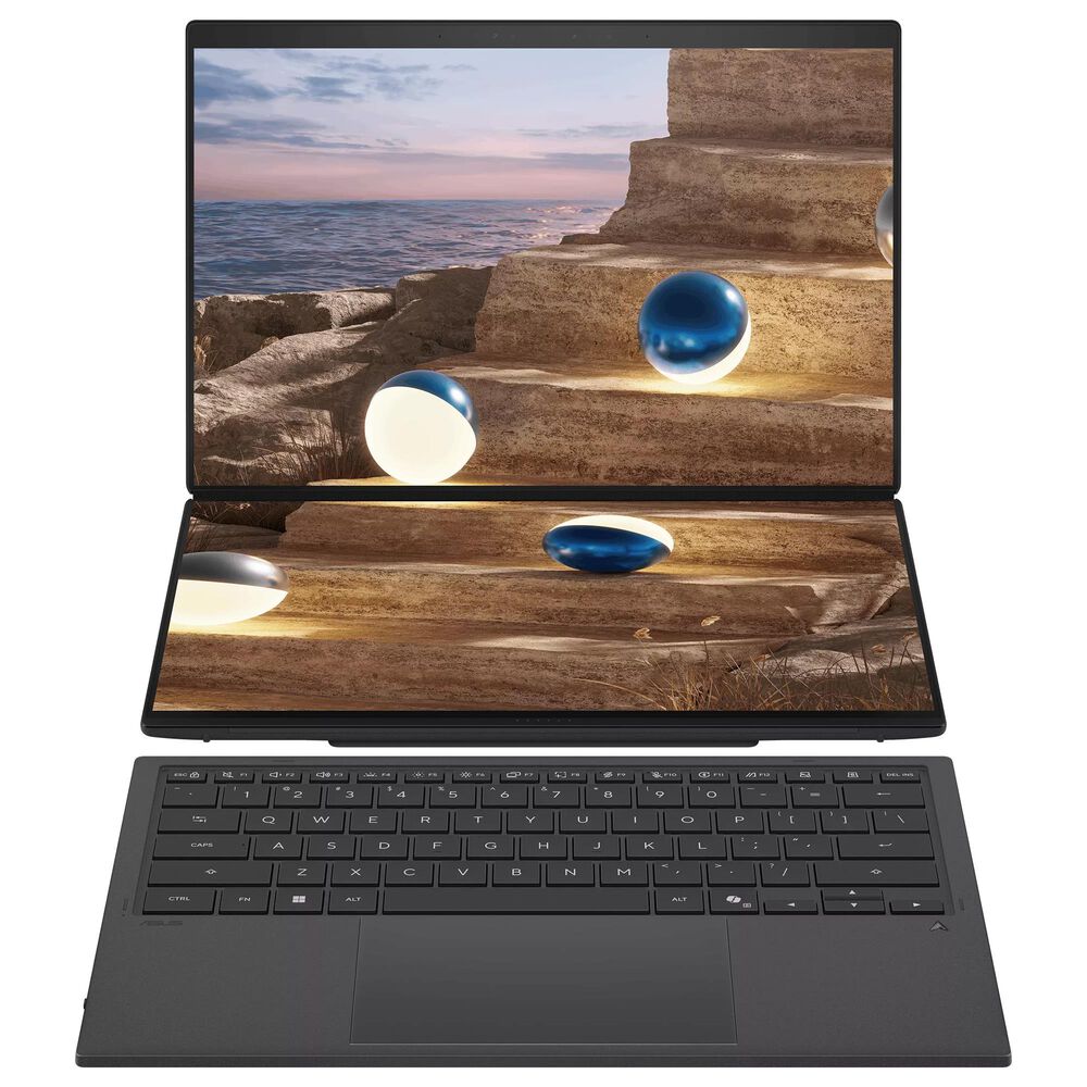 ASUS Zenbook DUO Copilot+ PC 14" Laptop | Intel Core Ultra 9 386H - 32GB RAM - Intel Graphics - 1TB SSD in Moher Gray, , large