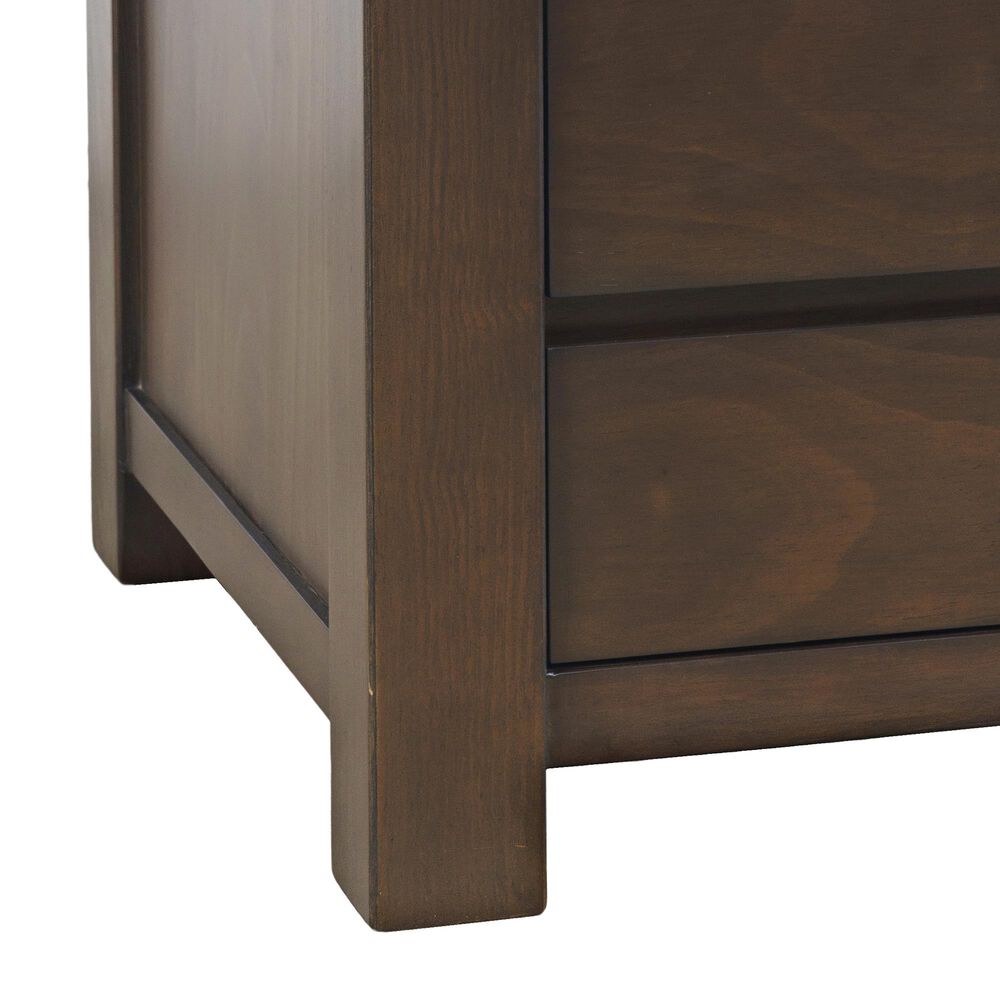 Waltham Brownstone Chairside Table in Chocolate, , large