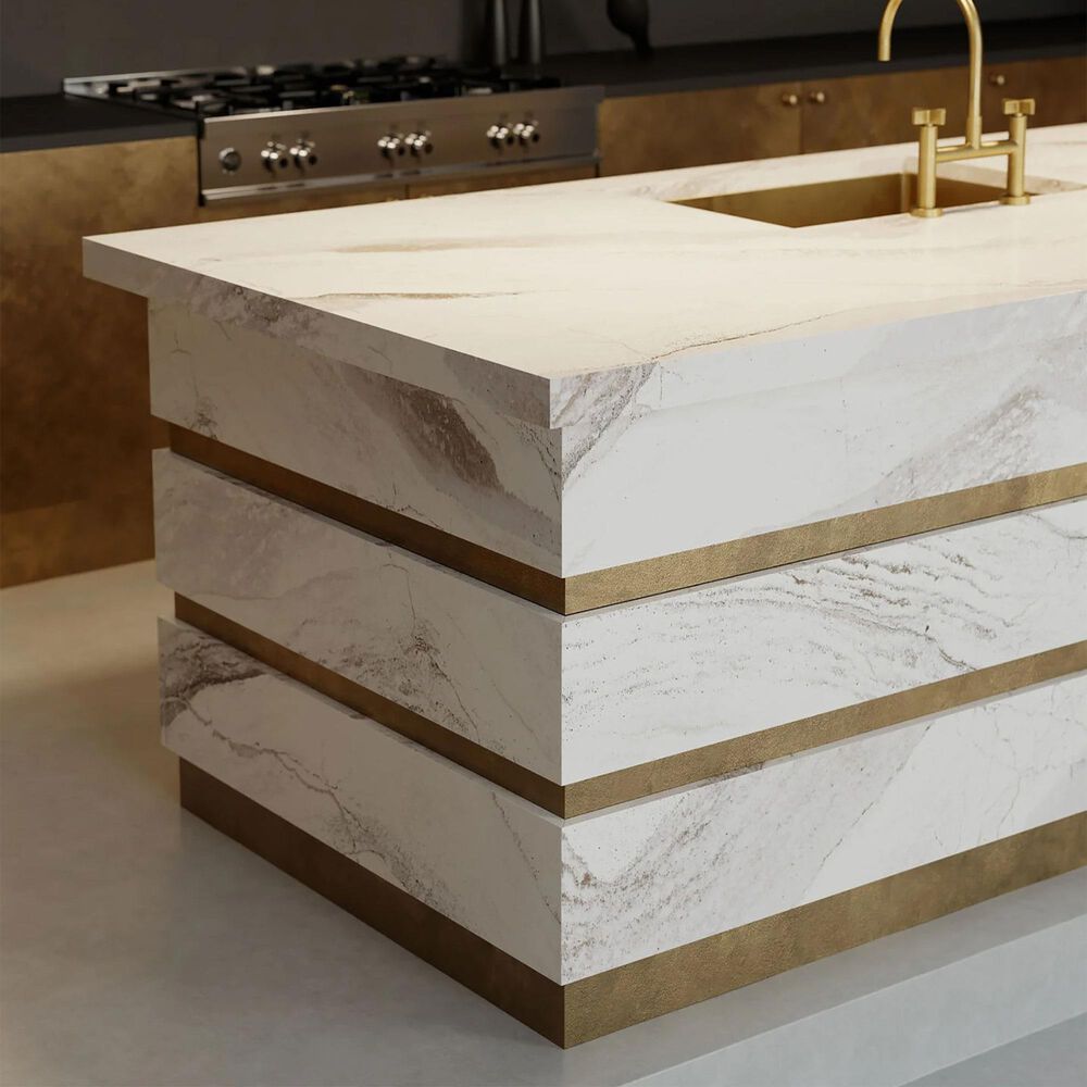 Cambria Grandeur Windsor Brass Satin Ridge 3cm Quartz Countertop, , large