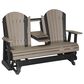 Amish Orchard 5" Adirondack Glider in Weatherwood and Black, , large