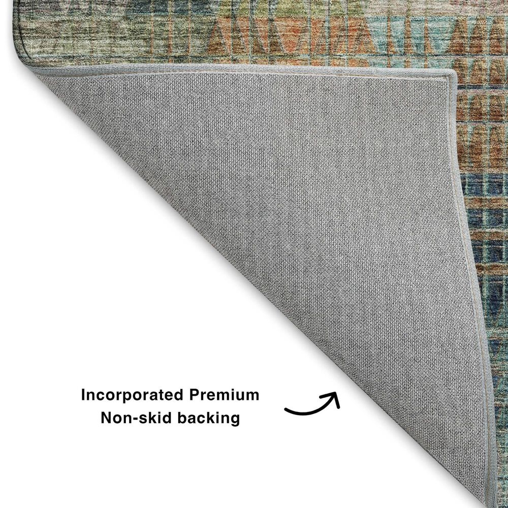 Dalyn Rug Company Trevi 2&#39;3&quot; x 7&#39;6&quot; Green Runner, , large