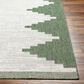 Surya Eagean EAG-2435 Grass Green, Ivory, Dark Green and Seafoam 6"7" Square Indoor/Outdoor Area Rug, , large