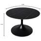 Leisuremod Verve 27" Coffee Table with Sintered Stone Top in Black and White, , large