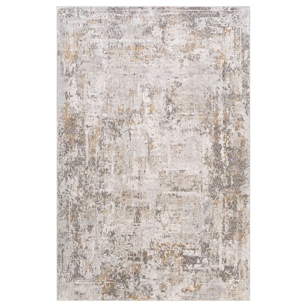 Surya Carmel 5" x 7"3" Camel, Mustard, Navy and Light Gray Area Rug, , large