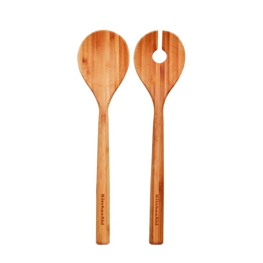 KitchenAid 2-Piece Salad Server Set in Bamboo, , large