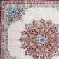 Safavieh Aria Oriental 4" x 6" Ivory and Navy Area Rug, , large