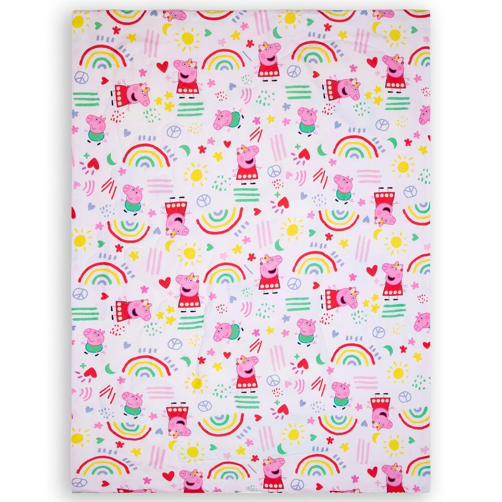 Nojo Baby and Kids Peppa Pig 4-Piece Toddler Bed Set in Pink, Red, Lavender, Yellow and Blue, , large