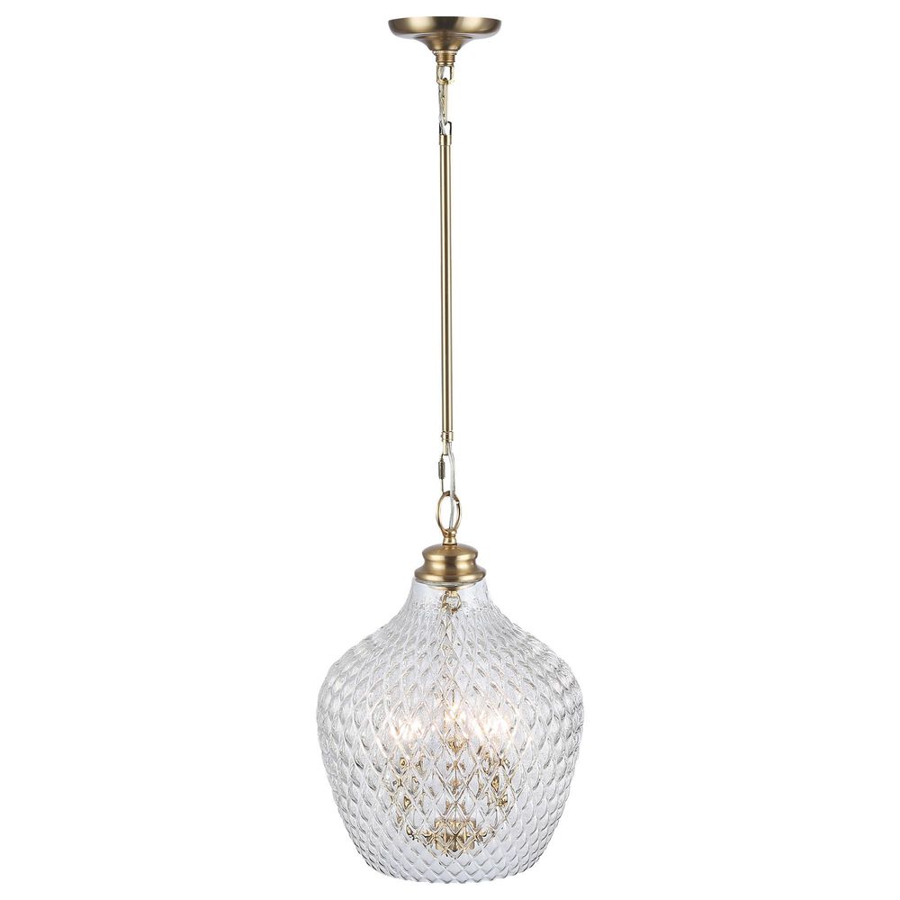 Golden Lighting Adeline 3-Light Pendant in Modern Brushed Gold, , large