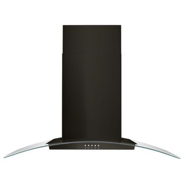 Whirlpool 36" Concave Glass Wall Mount Range Hood in Black Stainless Steel, , large