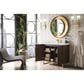 James Martin Vanities Alicante 39.5" Single Bathroom Vanity in Mid Century Acacia and Radiant Gold with 5 cm White Glossy Resin Top and Rectangular Sink, , large
