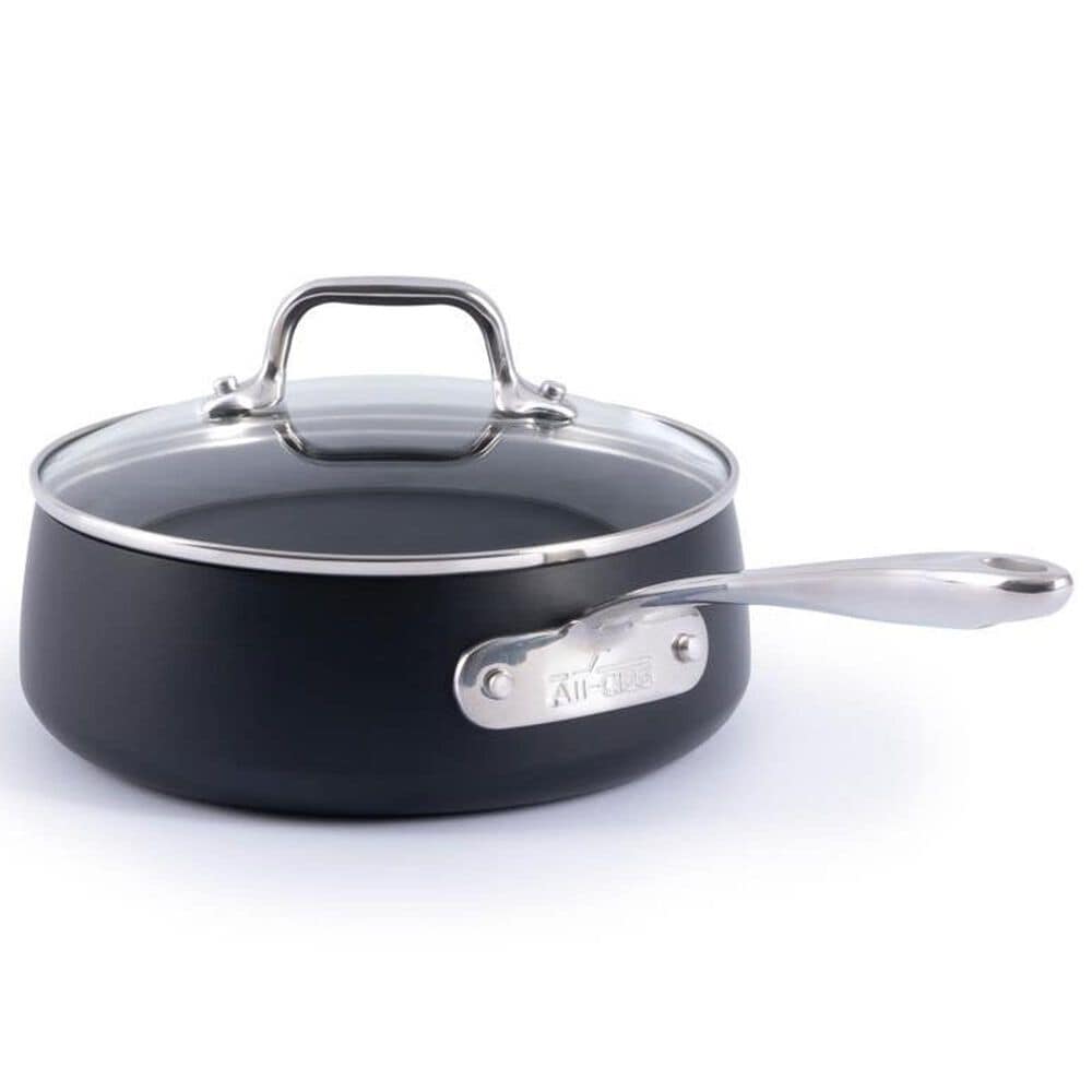 All-Clad HA1 Expert 2.5-Quart Nonstick Sauce Pan with Lid in Black, , large