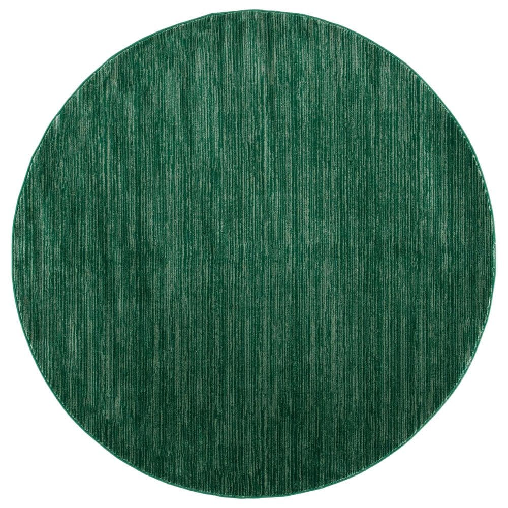 Safavieh Vision 6"7" Round Dark Green Area Rug, , large