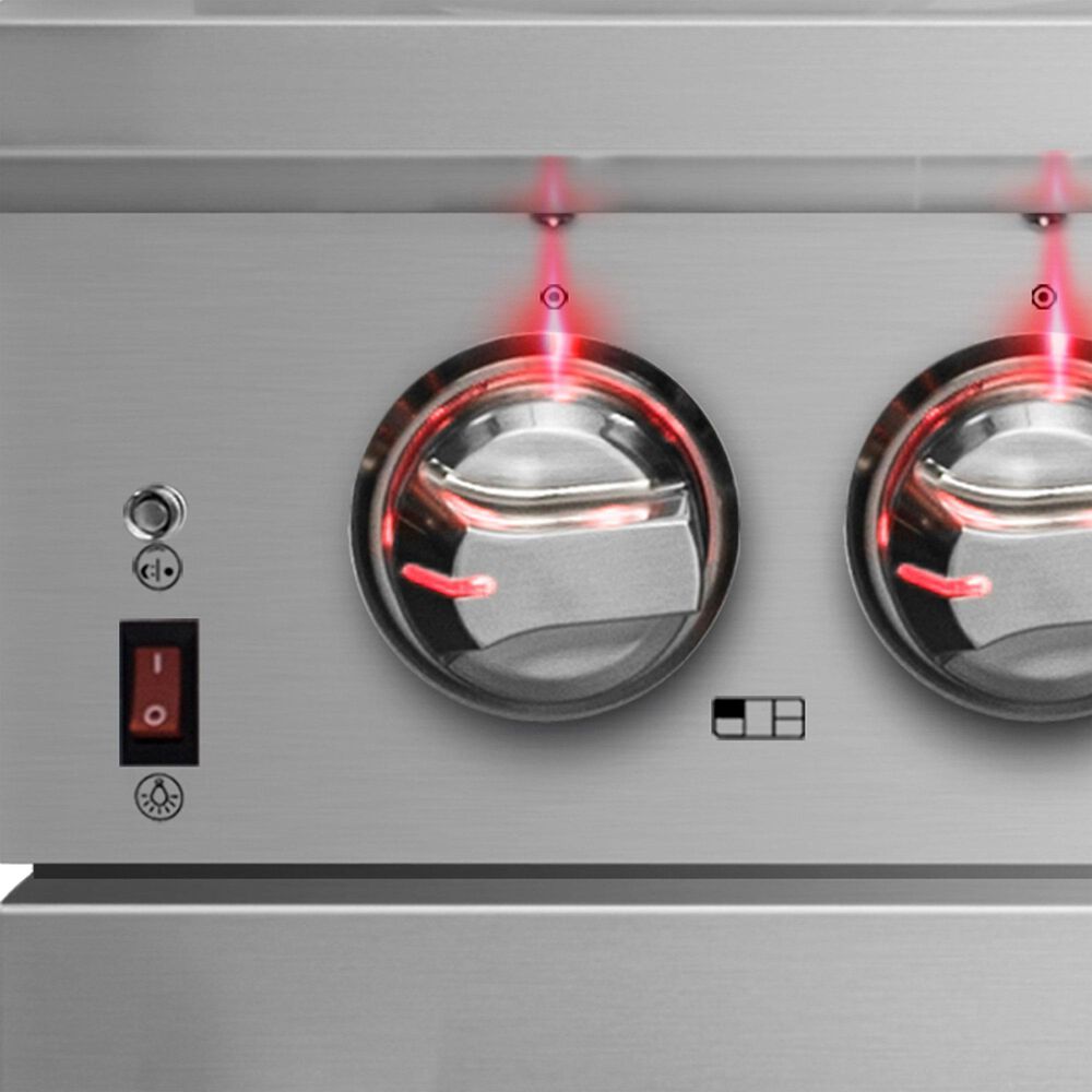 Forno Massimo 36" Freestanding Dual Fuel Range in Stainless Steel, , large