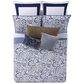Pem America Indienne 3-Piece King Paisley Quilt Set in Navy and White, , large