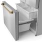 THOR KITCHEN Gordon Ramsay 20.3 Cu. Ft. Counter Depth French Door Refrigerator with Bronze Handle Kit in Stainless Steel, , large