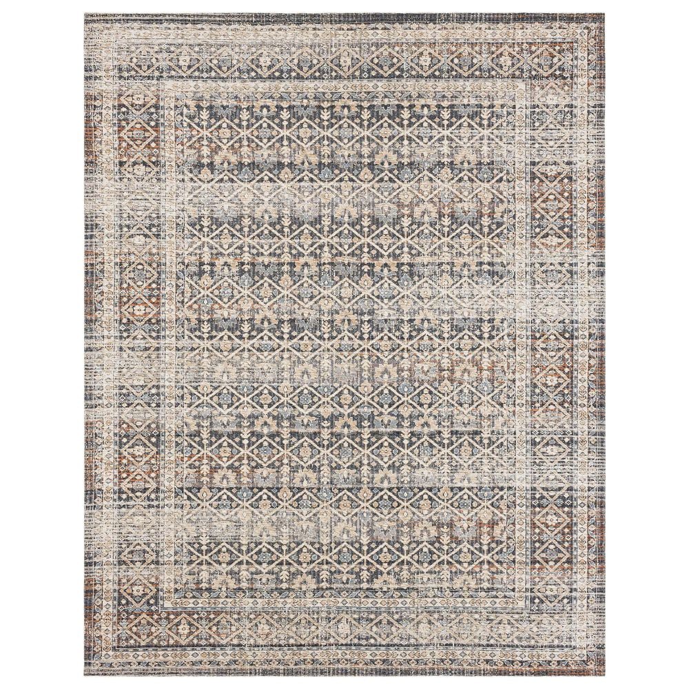 Karastan Zula Luanda 8" x 10" Slate Area Rug, , large
