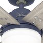 Hunter Pacer 44" Ceiling Fan with LED Lights in Indigo Blue, , large