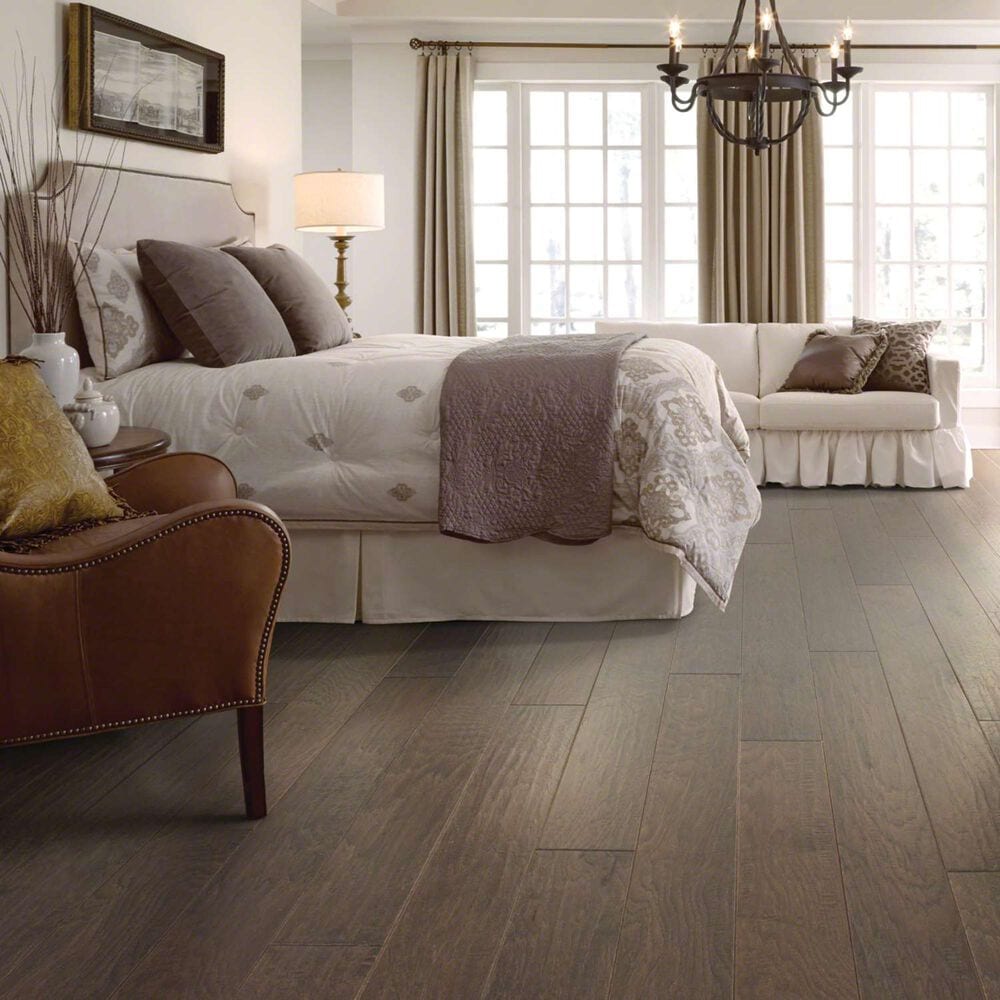 Shaw Epic Plus Riverstone 6 3/8&quot; Espresso Hickory Hardwood, , large