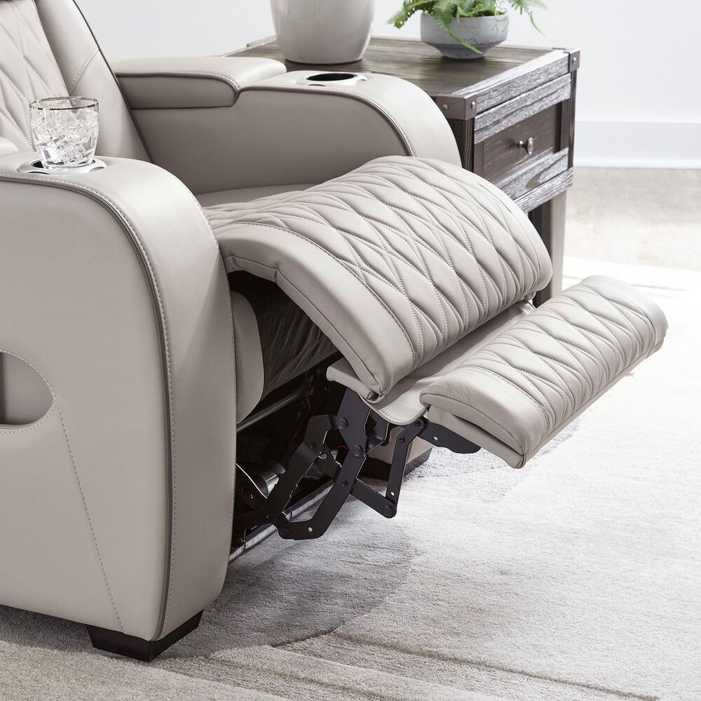 Ashley Boyington 3-Piece Power Reclining Living Room Set in Gray, , large