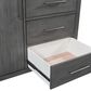 Riva Ridge Preston 5-Drawer Door Chest in Urbane Grey, , large