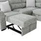 Global Furniture USA Walker 6-Piece Convertible Sectional in Nickel, , large