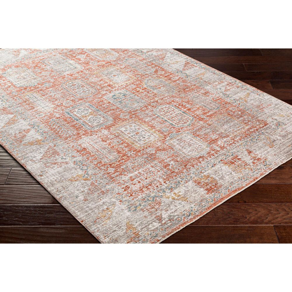 Surya Carlisle CSI2314 7&#39;10&quot; x 10&#39; Brick Red, Off-White, Medium Gray, Olive, Dark Blue and Dark Brown Area Rug, , large