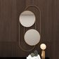 Maple and Jade 20" x 43" Wall Mirror in Matte Gold, , large