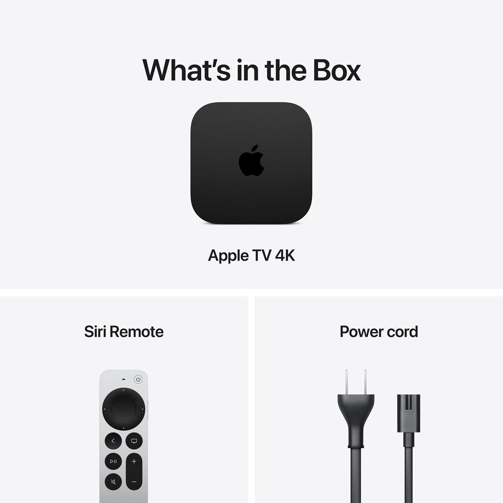 Apple TV 4K (Wi-Fi + Ethernet) 128GB (4th Generation) (Pre-Sale), , large